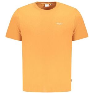 Pepe Jeans - Oranje - Heren T-shirt - Katoen