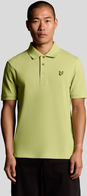 Lyle & Scott katoenen poloshirt - geel
