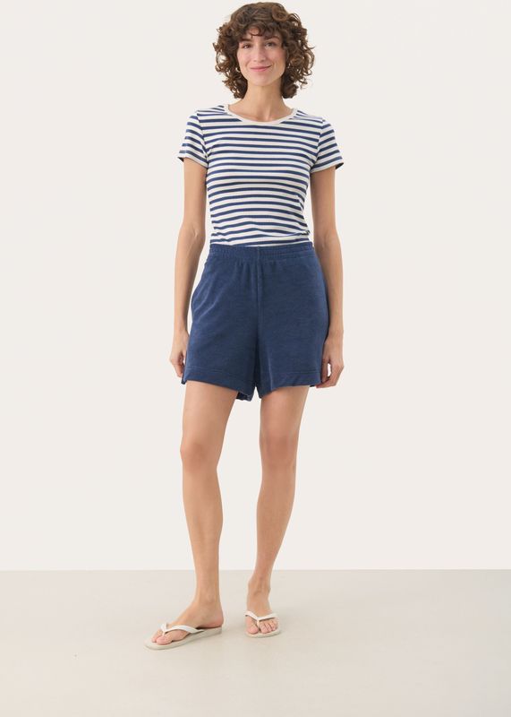 Rosemayapw - Sho Shorts - Blauw - Katoen - Polyester - Elastische Tailleband