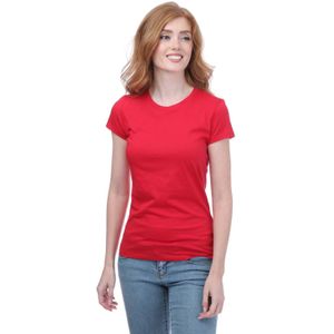 Women's Armani Slim-Fit Cotton T-Shirt in Red