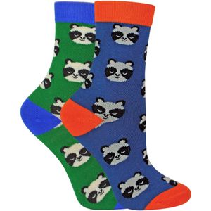 2 Paar Bamboe Sokken Jongens | Mr Heron | Sokken met dierenpatroon voor kinderen | Sokken met nieuw ontwerp - Panda