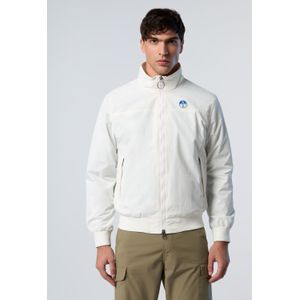 Bomber Jacket - Wit - Water Resistant - Polyamide - Slim Fit - Lange Mouwen