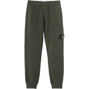 Stone Island Pocket Patch groene joggingbroek