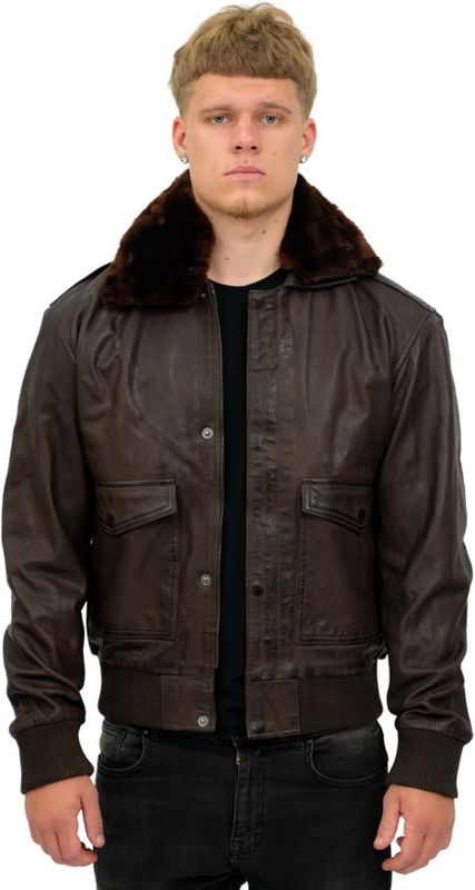 Heren - Air Force A2 - Leren Pilotenjack - Bruin