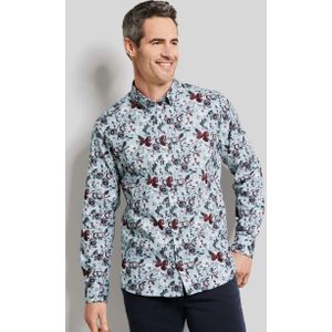 Bugatti Herren Casual overhemd met bloemenprint