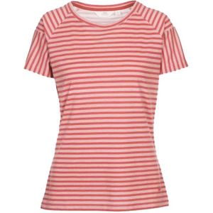 Trespass - Dames Ani T-Shirt (Rabarber Rode Stripe) - Maat 2XS