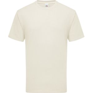 Fruit Of The Loom Mens Ringgesponnen Premium Tshirt (Natuurlijk)