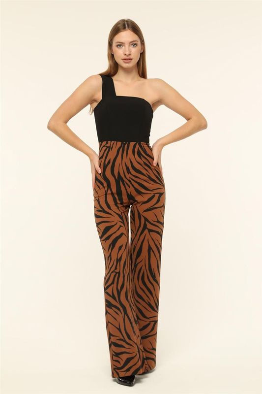 Zebra Print - Jumpsuit - Zebra Print