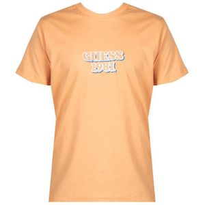 Guess T-Shirt Embro Heren Oranje - Maat L