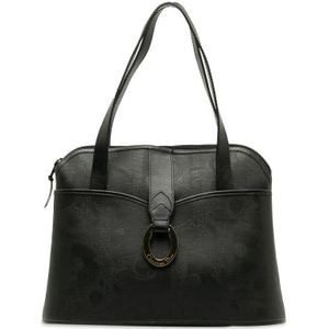 Vintage Dior Oblique Trotter Tas Zwart