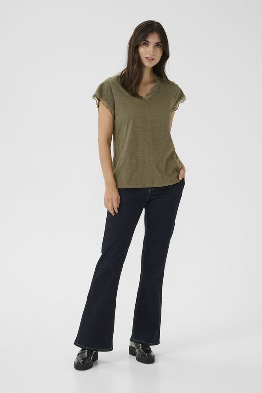 CULTURE - Biana - T-shirt - Dames - Met Kant