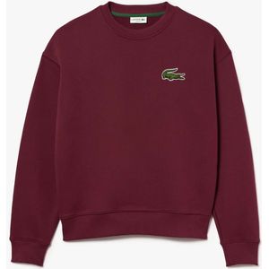Lacoste - Loose-Fit Fleece Sweatshirt - Rood - Heren
