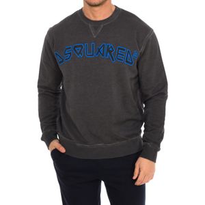 Dsquared2 - Sweatshirt - Grijs - 100% Katoen - Ronde Hals - Merklogo Print