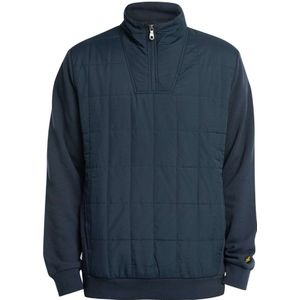Lyle & Scott - Hybride Gewatteerd - Sweatshirt - Marineblauw - Halve Rits