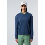 North Sails - Embossed Logo Crew Neck Sweater - Blauw - Dames