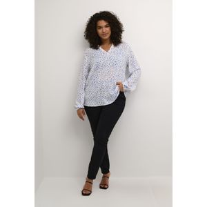 Blouse met lange mouwen Regular fit Bluecolors Graphic Dot blue white