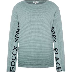 Soccx - Trui - Dames - Sportief - Langarmshirt - Metallic Artwork