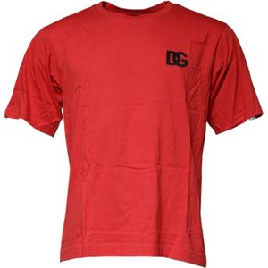 Dolce & Gabbana - DG Logo - T-shirt - Rood - Katoen