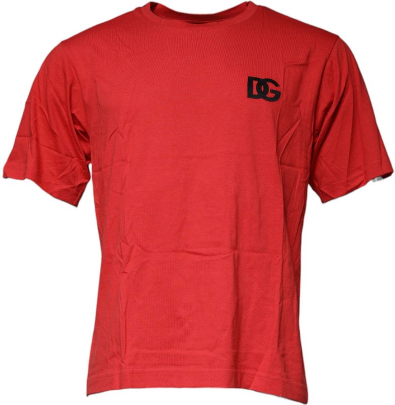 Dolce & Gabbana - DG Logo - T-shirt - Rood - Katoen