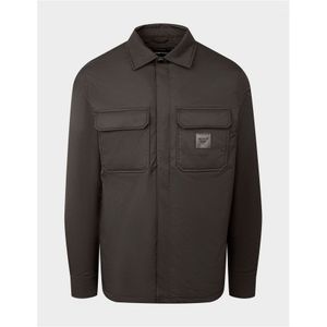Men's Armani Oversized Nylon Padded Jacket in Black