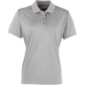 Premier Dames/Dames Coolchecker Piqué Poloshirt (Zilver)