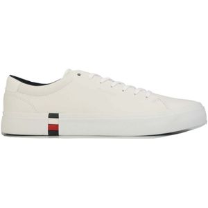 Men's Tommy Hilfiger Modern Vulc Leather Trainers In White - Maat 44