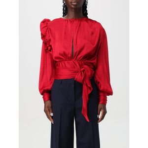 Wrap - Blouse - Rood - Lange Mouwen