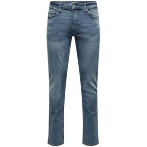 ONLY & SONS Skinny Jeans ONSLOOM Light Blue Denim - Maat 32/32