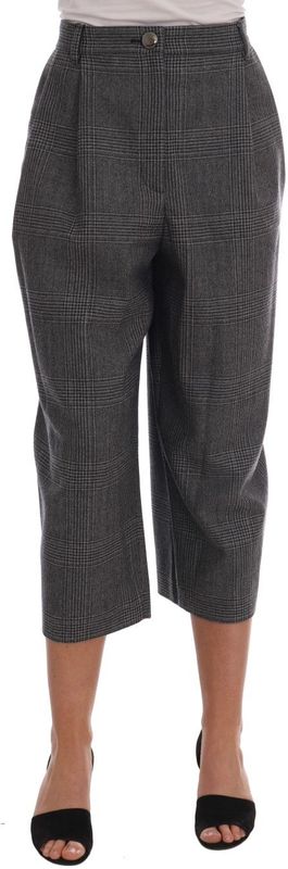 Dolce & Gabbana Grijze Wol Capri Broek