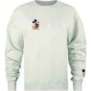 Disney Dames/dames Mickey Mouse Geborduurd Sweatshirt (Salie) - Maat L
