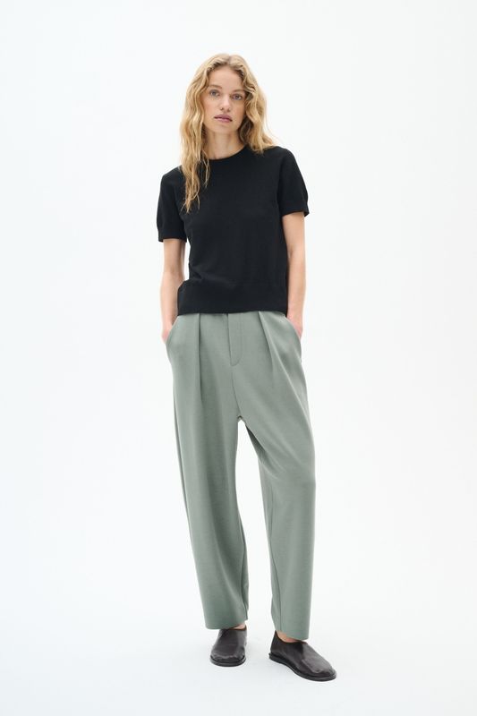 InWear - Pannie - Broek - Effen - 7/8 lengte - Wide leg - Mid waist