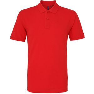 Asquith & Fox Heren Poloshirt met korte mouwen (Rood)