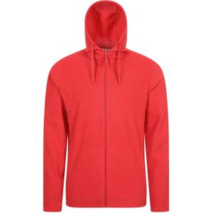 Mountain Warehouse Heren Camber Fleece Full Zip Hoodie (Actief Rood)