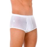 Slip - Geribd - Polyester Katoen - Gladde Stof - Taille Met Elastiek