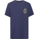 Billionaire - T-shirt - Blauw - Katoen - Ronde Hals SS