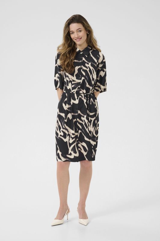 Kaffe - Overhemdjurk - Veelkleurig - Dames