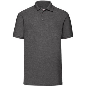 Fruit Of The Loom Heren 65/35 Pique Poloshirt Korte Mouwen (Donker Heather)