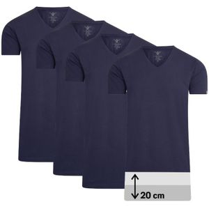 Cappuccino Italia Tee SS 4-Pack T-shirts Blauw - Maat 3XL