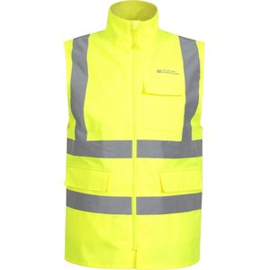 Mountain Warehouse Unisex waterdicht werkvest Hi-Vis voor volwassenen (Geel)