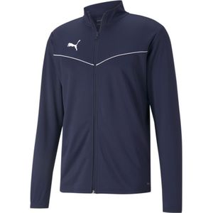 Puma Teamrise Training Poly Jas Blauw Sweatshirt