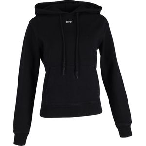 Off-White Pijlenprint Hoodie in Zwart Katoen