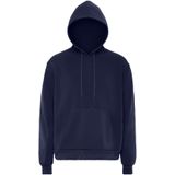 Mo - Hoodie - Marine - Heren - Katoen - Capuchon met Tweekleurig Trekkoord
