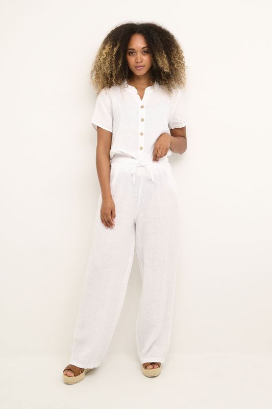 Broek - Loose Fit - Wit - Lange Lengte