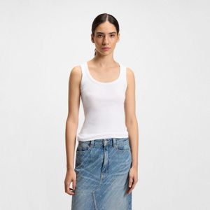 Boss Dames/Dames C_Ematite Slim Tank Top (Wit)