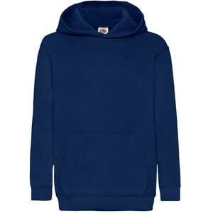 Fruit Of The Loom Kinder Unisex Sweatshirt Met Capuchon / Hoodie (Marine)