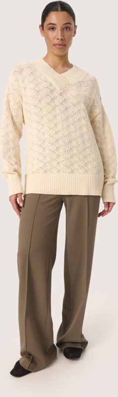 Pullover - Loose Fit - Cream