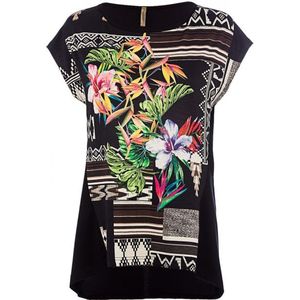 Mouwloze Print Top Conquista - Maat 38