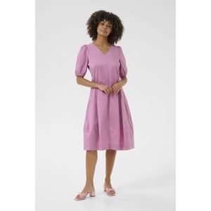 CULTURE - Antoinet - V-hals Jurk - Marineblauw