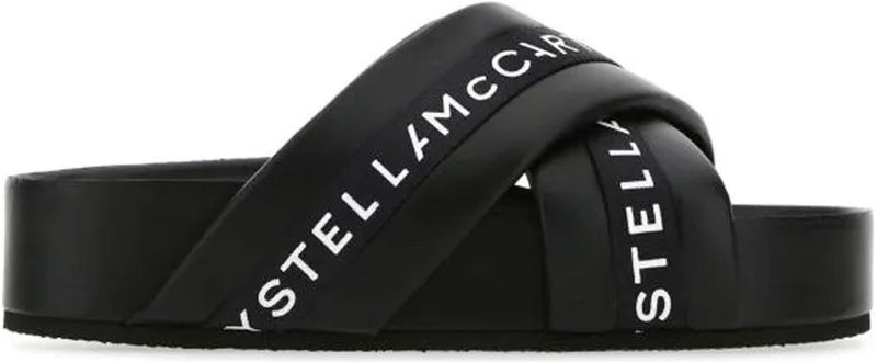 Stella McCartney - Logo Pantoffels - Zwart - Dames