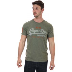 Superdry Vintage klassiek T-shirt met logo voor heren, groen